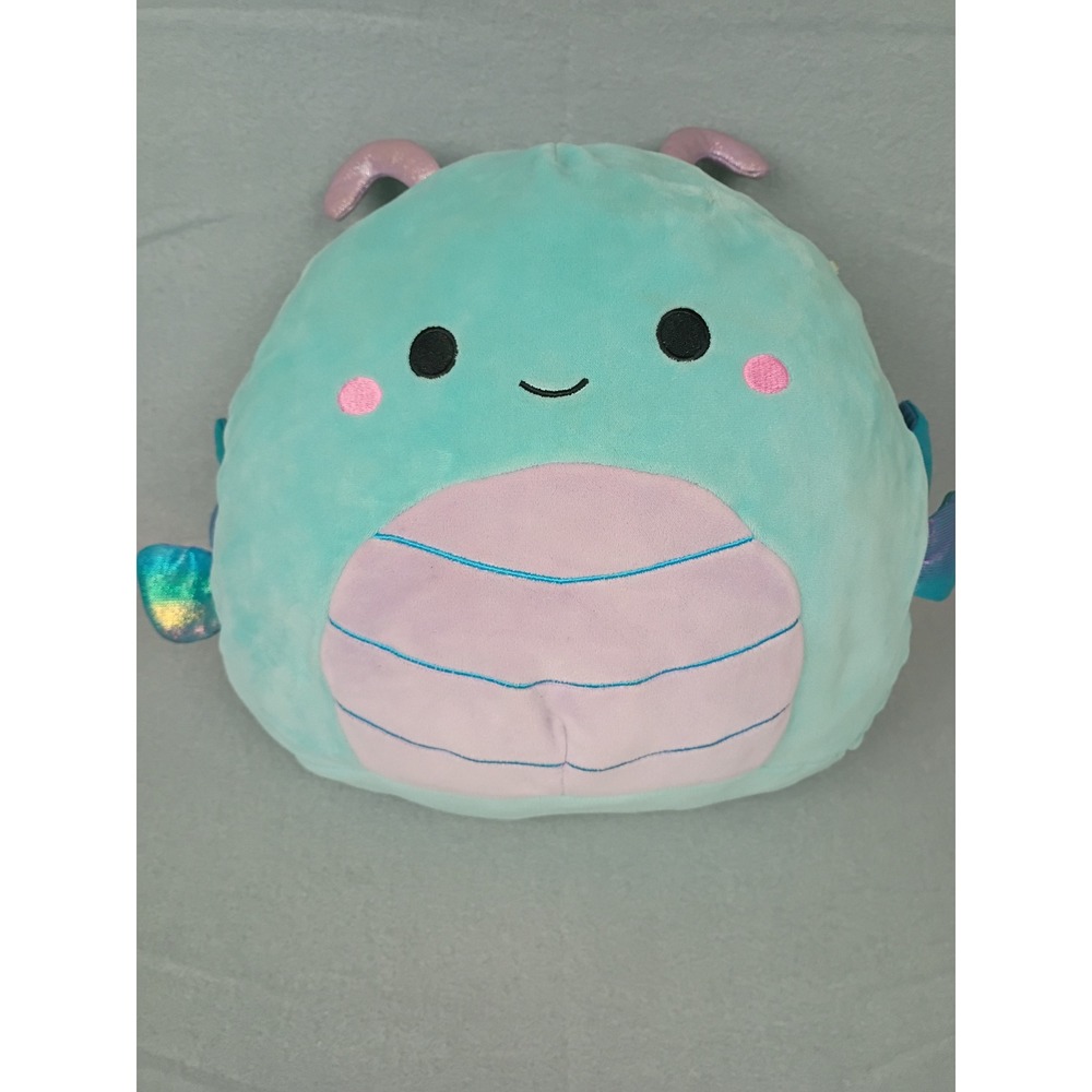 Squishmallows Heather the Dragonfly 11 Inch Teal Blue Purple Plush Toy